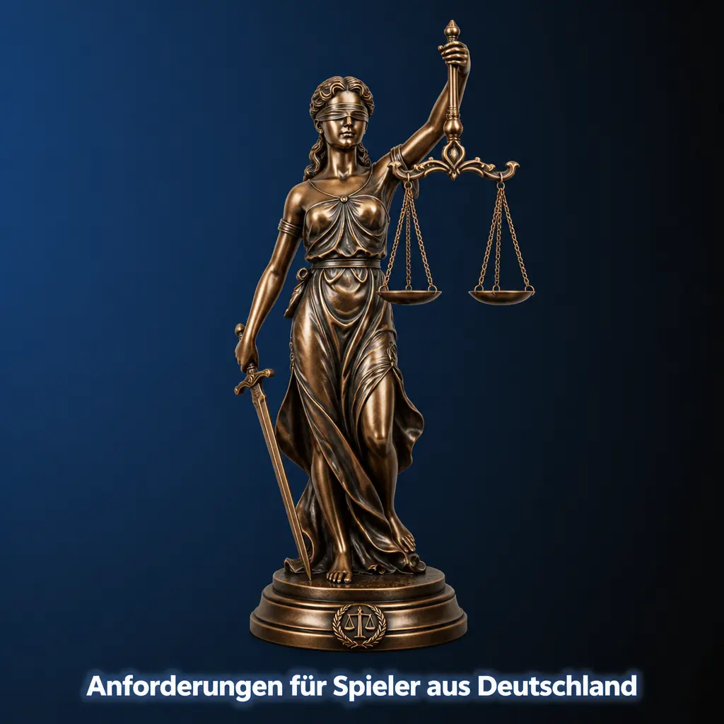Anforderungen für Spieler aus Deutschland: 18+, Identitätsprüfung, eigene Zahlungsmittel und Spielerschutz