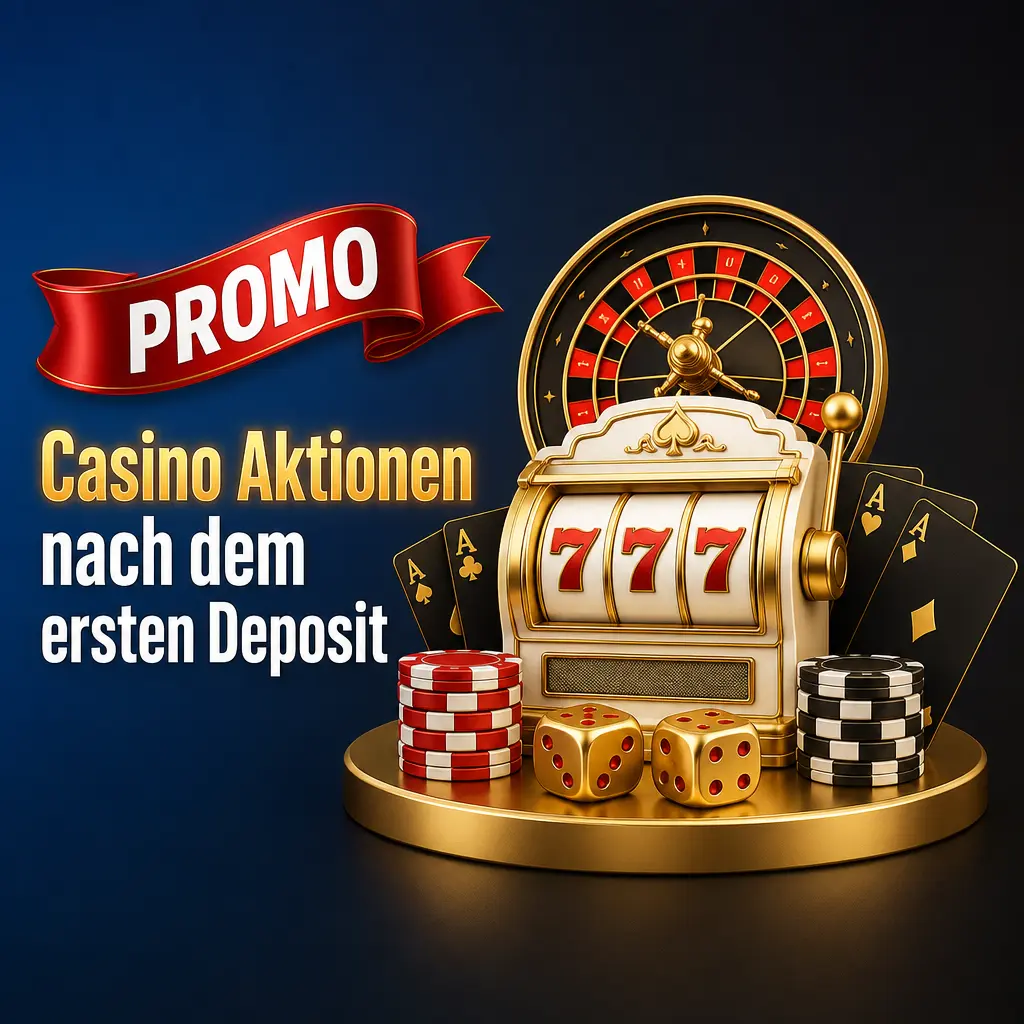 Casino-Aktionen nach der ersten Einzahlung mit Freispielen, Cashback, Prämien und Turnieren im Konto