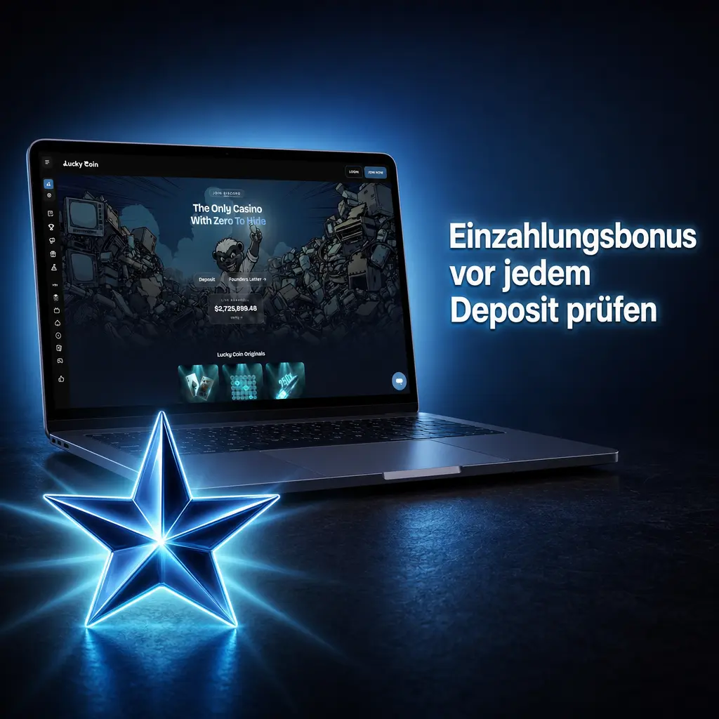 Promotions-Bereich zum Prüfen von Einzahlungsbonus, Bonusbedingungen und Ablaufdatum vor jeder Einzahlung