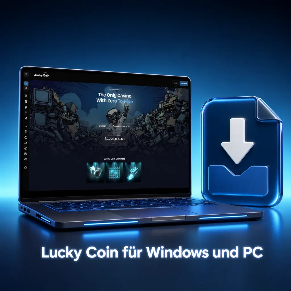 Lucky Coin Windows-App Download für PC mit Installationsschritten und Login für Sportwetten und Live Casino