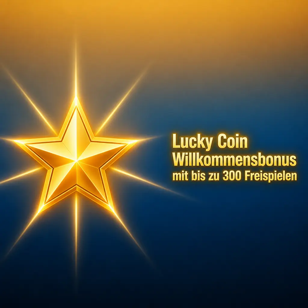 Lucky Coin Willkommensbonus 2026: bis zu 300 Freispiele ab 20 USD Einzahlung für neue Spieler in Deutschland